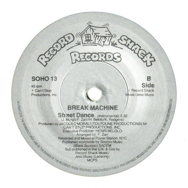Break Machine : Street Dance (7")