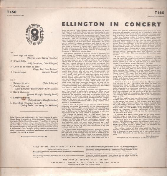 Duke Ellington : Ellington In Concert (LP, Album, Mono, Club)