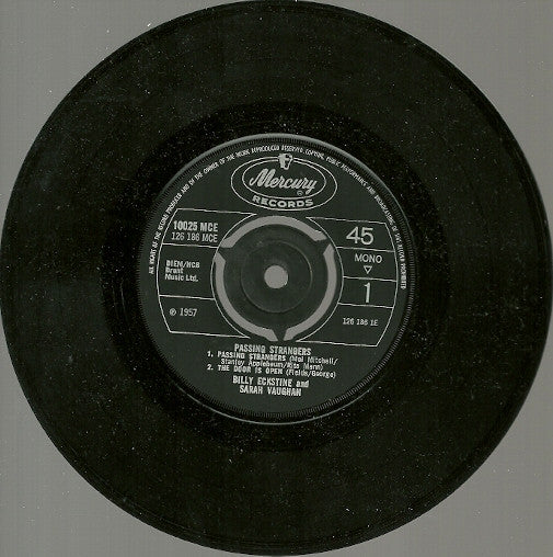 Billy Eckstine & Sarah Vaughan : Passing Strangers (7", EP, Mono)