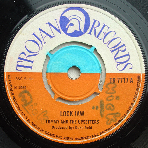 Tommy McCook And The Upsetters : Lock Jaw / My Desire (7", Single, 4 P)