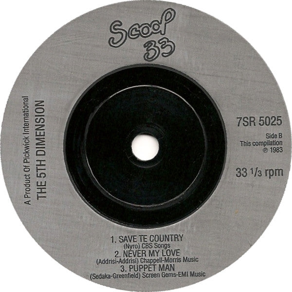 Fifth Dimension* : Fifth Dimension (7", Album, Comp)