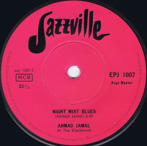 Ahmad Jamal : At The Blackhawk (7", EP, Sol)