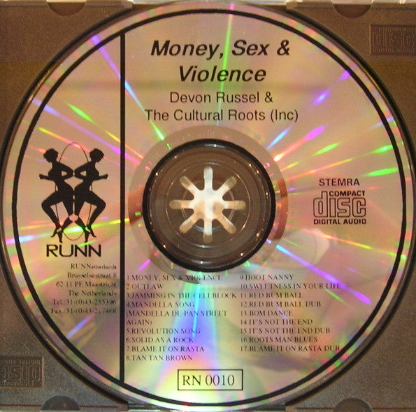 Devon Russell & Cultural Roots : Money, Sex & Violence (CD, Album)