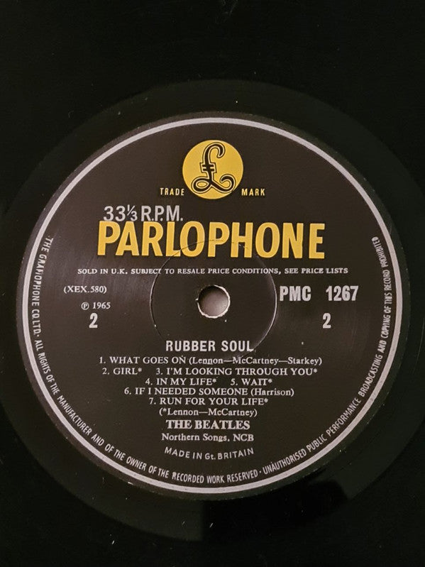 The Beatles : Rubber Soul (LP, Album, Mono, RP, 2nd)