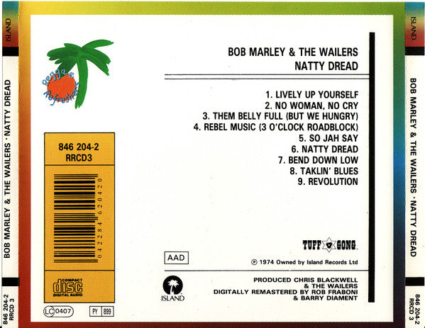 Bob Marley & The Wailers : Natty Dread (CD, Album, RE, RM)