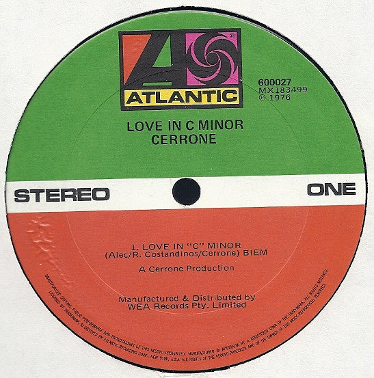 Cerrone : Love In C Minor (LP, Album)