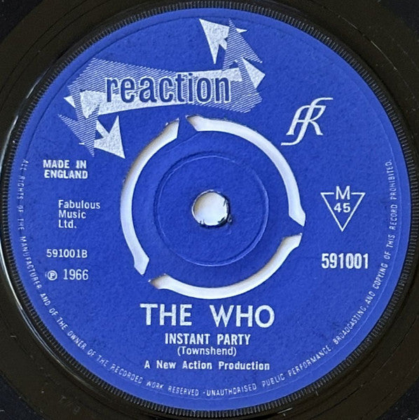 The Who : Substitute / Instant Party (7", Single, Mono, RP, 3-p)