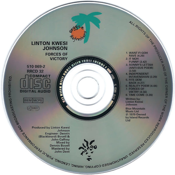 Linton Kwesi Johnson : Forces Of Victory (CD, Album, RE)