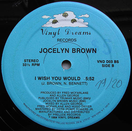 Jocelyn Brown : I Wish You Would (12", Single)