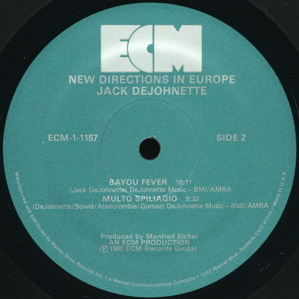 Jack DeJohnette : New Directions In Europe (LP, Album)
