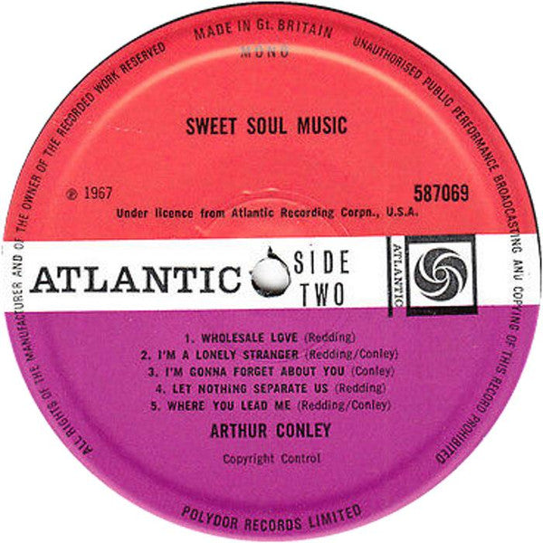 Arthur Conley : Sweet Soul Music (LP, Album, Mono)