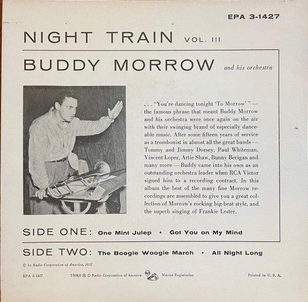 Buddy Morrow And His Orchestra : Night Train Vol. III (7", EP)