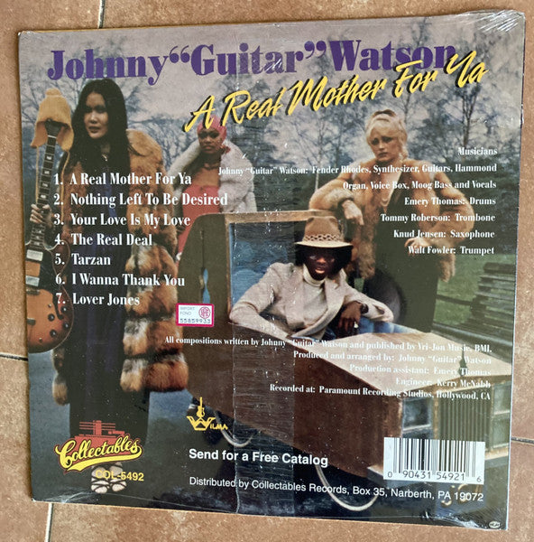 Johnny Guitar Watson : A Real Mother For Ya (LP, RE)