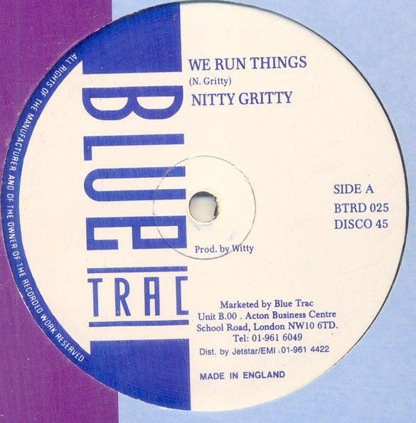 Nitty Gritty / Uglyman : We Run Things / DJ Dey Yah (12")