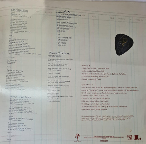 The Artist (Formerly Known As Prince) : The Truth (LP, Album, RE)