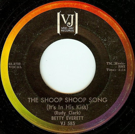 Betty Everett : The Shoop Shoop Song (It's In His Kiss) / Hands Off (7", ARP)
