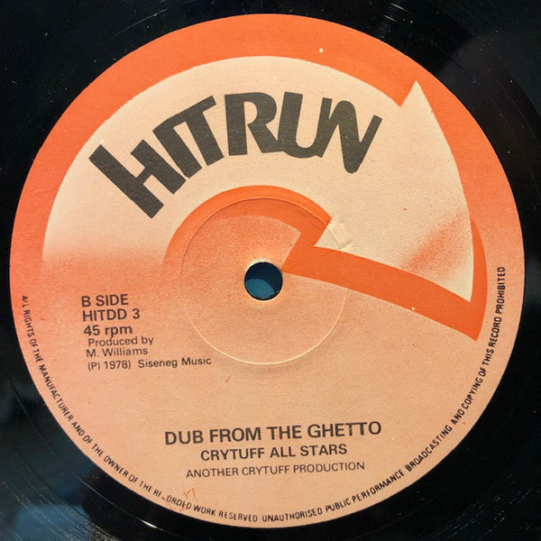 Bim Sherman Feat. Jah Buzz / The Cry Tuff All Stars : Love Jah Only / Dub From The Ghetto (12")
