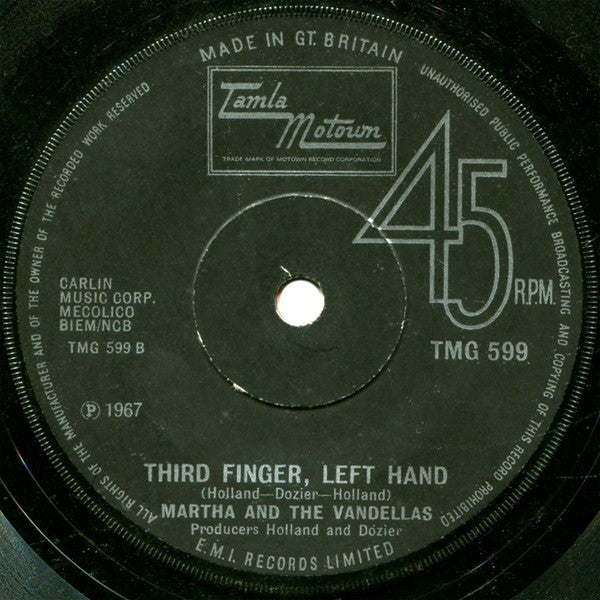 Martha Reeves & The Vandellas : Jimmy Mack (7", Single, RE, Sol)