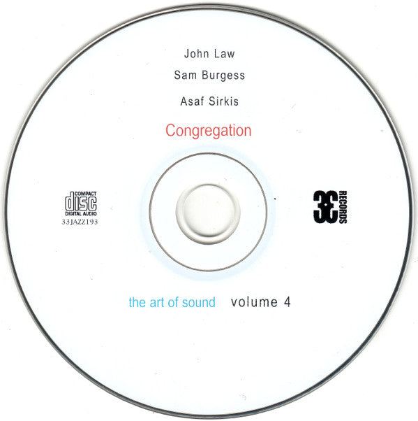 John Law, Sam Burgess, Asaf Sirkis : Congregation (The Art Of Sound Volume 4) (CD, Album)