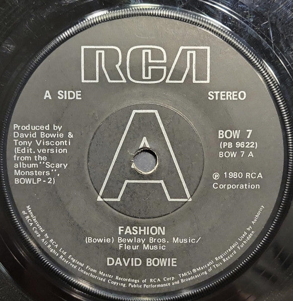 David Bowie : Fashion (7", Single, RP, Sol)