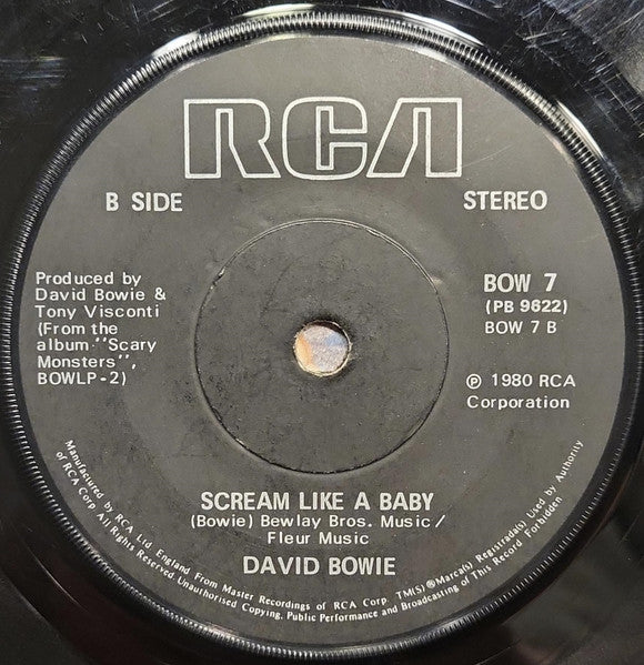 David Bowie : Fashion (7", Single, RP, Sol)