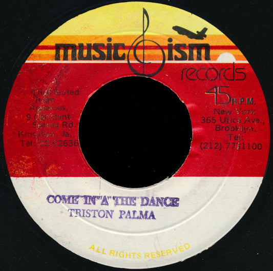 Tristan Palmer : Come In A The Dance (7")