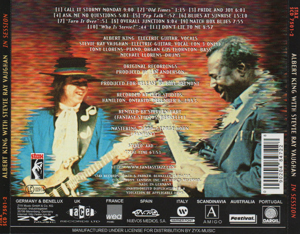Albert King With Stevie Ray Vaughan : In Session (CD, Album)