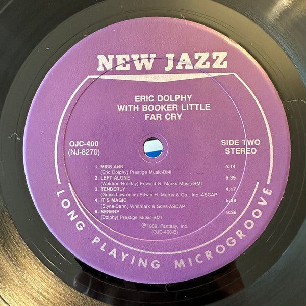 Eric Dolphy With Booker Little : Far Cry (LP, Album, RE)