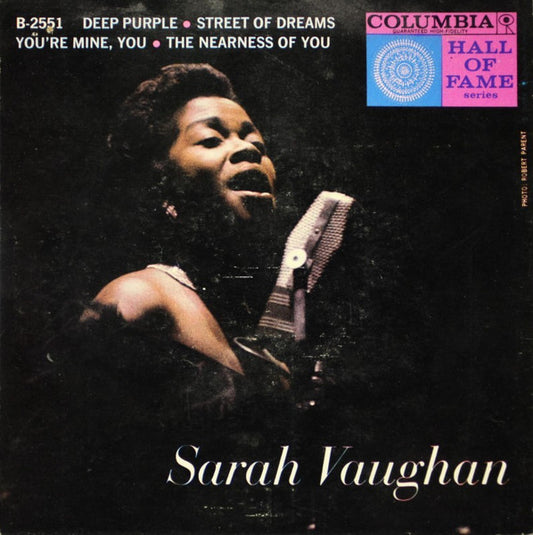 Sarah Vaughan : Deep Purple (7", EP, Styrene)