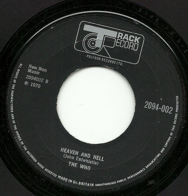 The Who : Summertime Blues (7", Single)