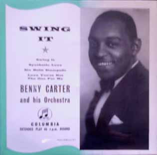 Benny Carter And His Orchestra : Swing It (7", EP)