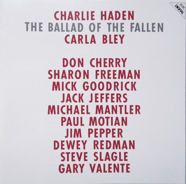 Charlie Haden : The Ballad Of The Fallen (CD, Album, RE)