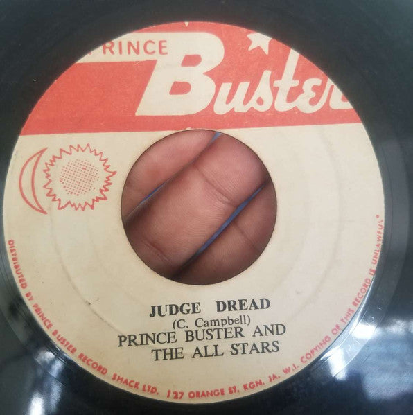 Prince Buster's All Stars : Judge Dread / Sitting In Ya Ya (7")