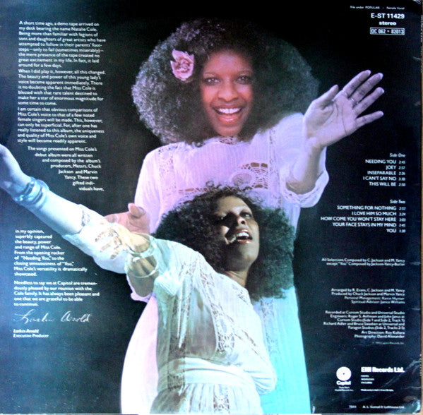 Natalie Cole : Inseparable (LP, Album)