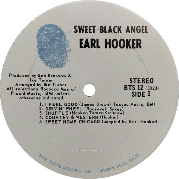 Earl Hooker : Sweet Black Angel (LP, Album, Pit)