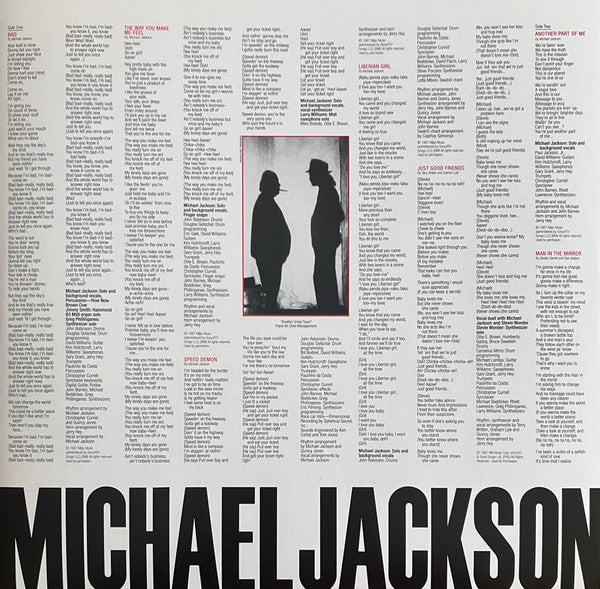 Michael Jackson : Bad (LP, Album, RE, RP, Gat)