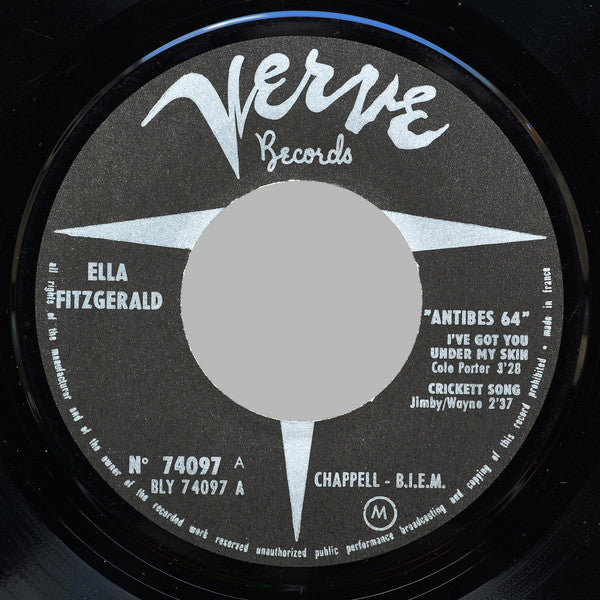 Ella Fitzgerald : Antibes 64 (7", EP, Mono)