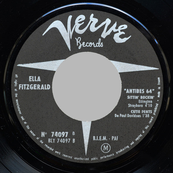 Ella Fitzgerald : Antibes 64 (7", EP, Mono)