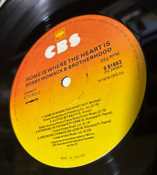 Bobby Womack : Home Is Where The Heart Is (LP, Album)