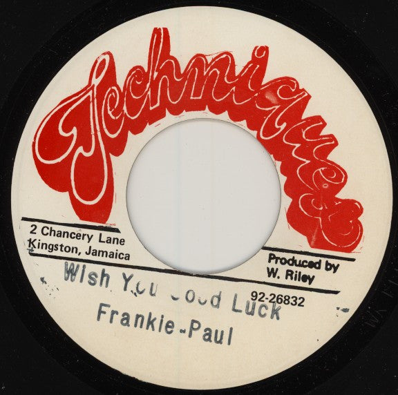 Frankie Paul : Wish You Good Luck (7")