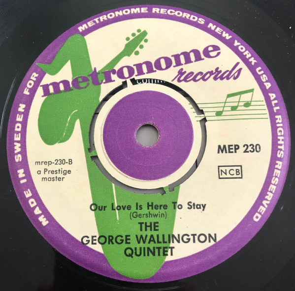 George Wallington Quintet With Phil Woods, Donald Byrd : Jazz For The Carriage Trade, Vol. 1 (7", EP)
