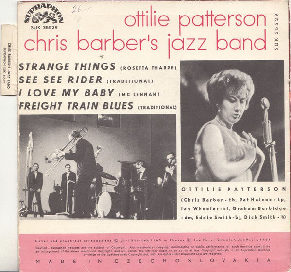 Ottilie Patterson, Chris Barber's Jazz Band : Strange Things (7", EP, Mono)