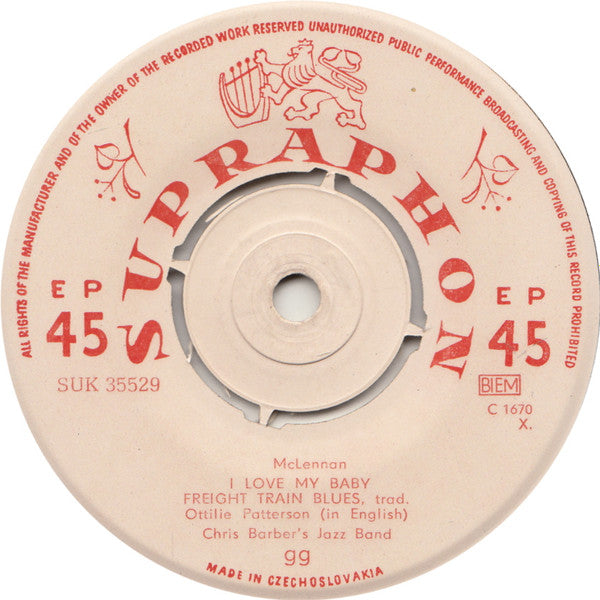Ottilie Patterson, Chris Barber's Jazz Band : Strange Things (7", EP, Mono)