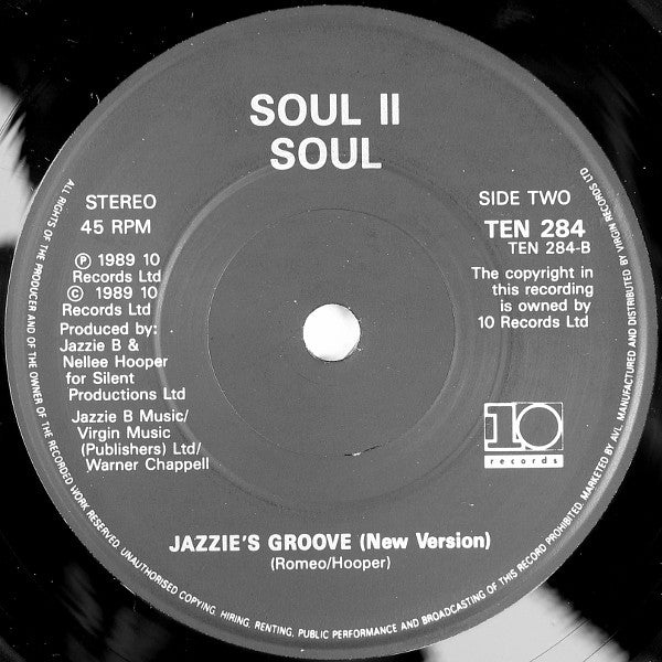 Soul II Soul : Get A Life (7", Single, Pap)