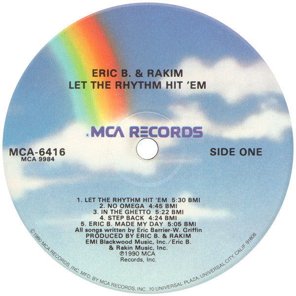 Eric B. & Rakim : Let The Rhythm Hit 'Em (LP, Album, Glo)