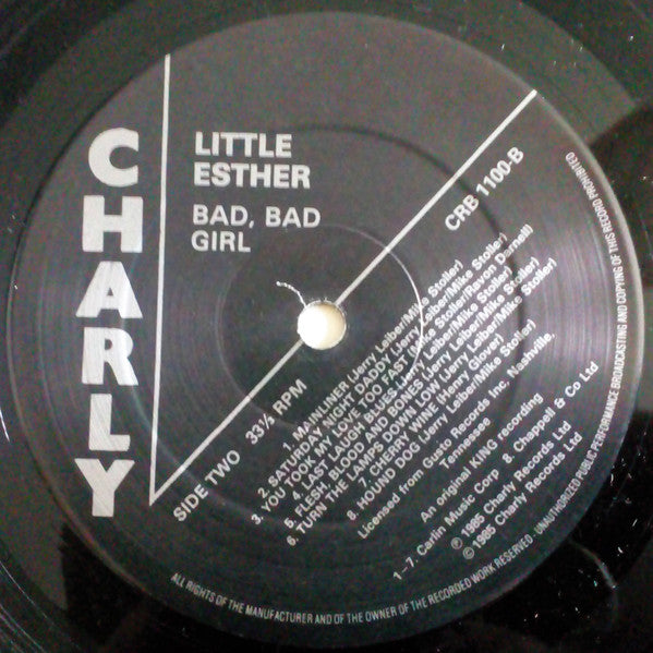 Esther Phillips : Bad Baad Girl! (LP, Comp)