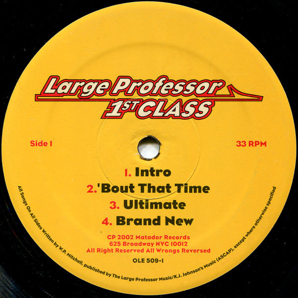 Large Professor : 1st Class (2xLP, Album)