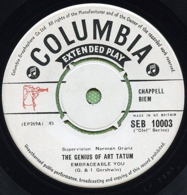 Art Tatum : The Genius Of Art Tatum (7", EP)