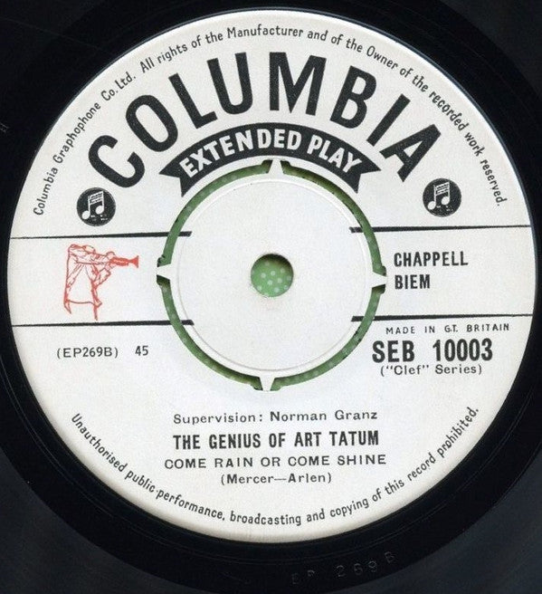 Art Tatum : The Genius Of Art Tatum (7", EP)