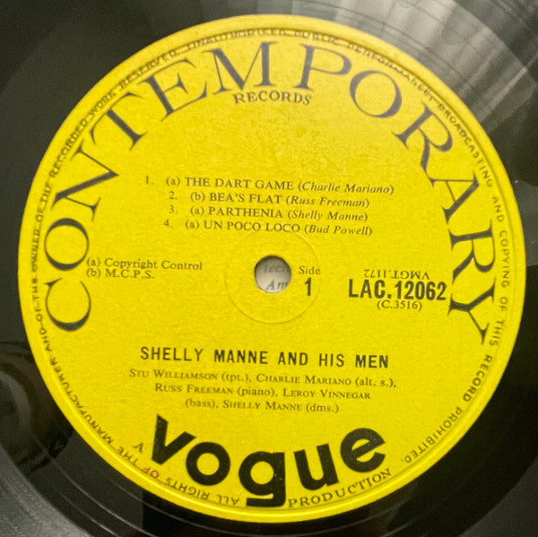 Shelly Manne & His Men : Contemporary Swinging Sounds Vol 4 (LP, Mono)
